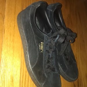 Black Suede Pumas